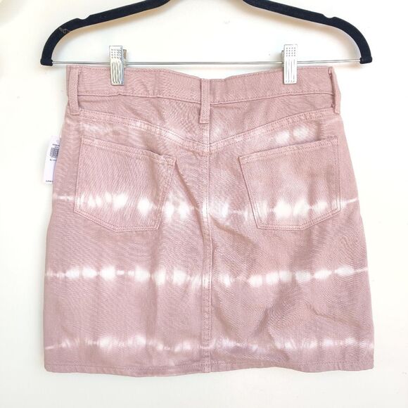 Old Navy Pink Tie Dye Denim Skirt New With Tags Girls Size XL 14-16 - Picture 2 of 9